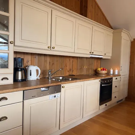 Bright 2-bedroom With Terrace And Fireplace Beitostolen